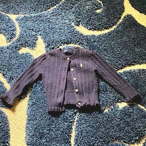 Navy blue Ralph Lauren child sweater.